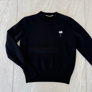 Palm Angels Black Crewneck Sweater